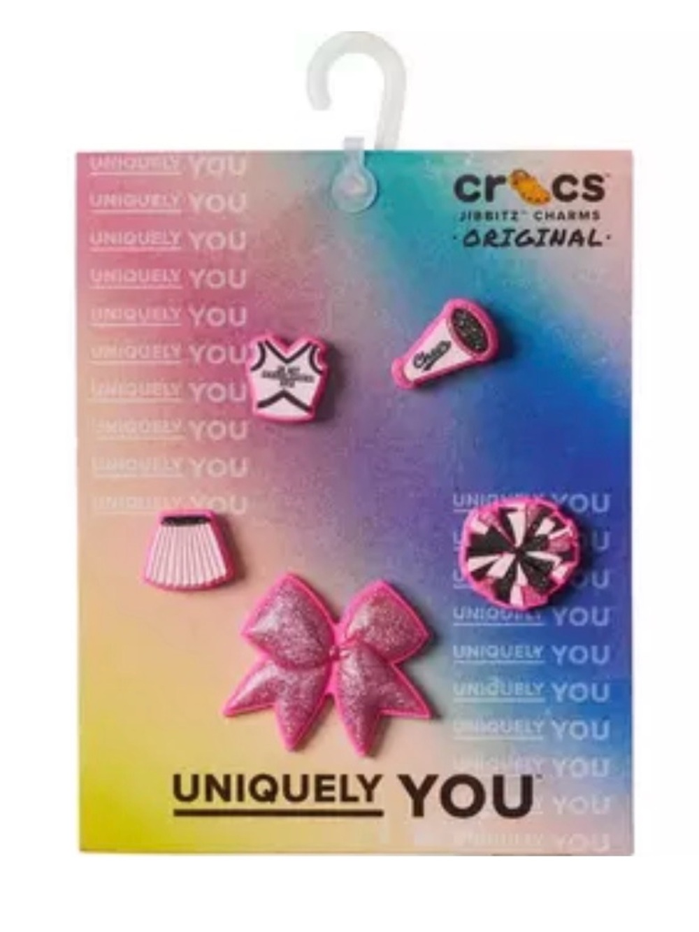 Crocs Cheerleading Jibbitz Set - 5 Pack  girls croc charm cheer shoe shoes